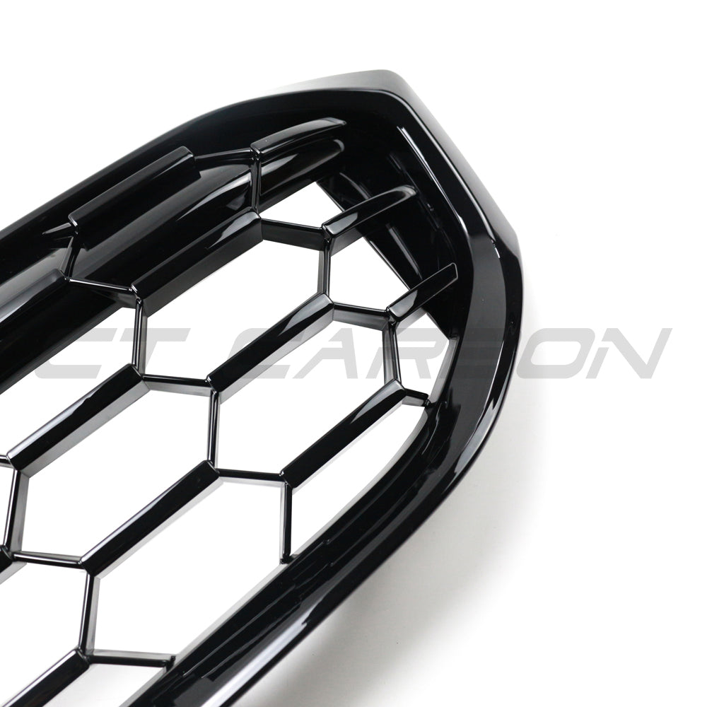 BMW G20/G21 3 SERIES LCI GLOSS BLACK FRONT GRILLE-Grille-BLAK BY CT-CT Carbon - High-quality carbon fiber and gloss black aerodynamic parts for premium sports and luxury vehicles.