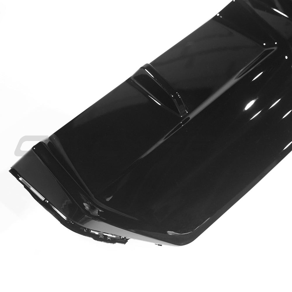 BMW G42 2 SERIES GLOSS BLACK DIFFUSER - MP STYLE-Diffuser-BLAK BY CT-CT Carbon - High-quality carbon fiber and gloss black aerodynamic parts for premium sports and luxury vehicles.