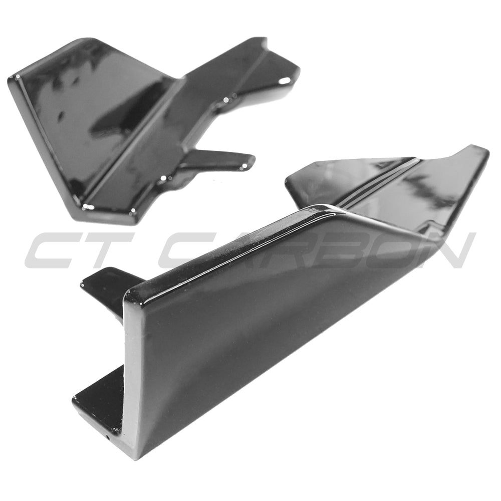 BMW G42 2 SERIES GLOSS BLACK SIDE SKIRTS - MP STYLE-Side Skirts-BLAK BY CT-CT Carbon - High-quality carbon fiber and gloss black aerodynamic parts for premium sports and luxury vehicles.