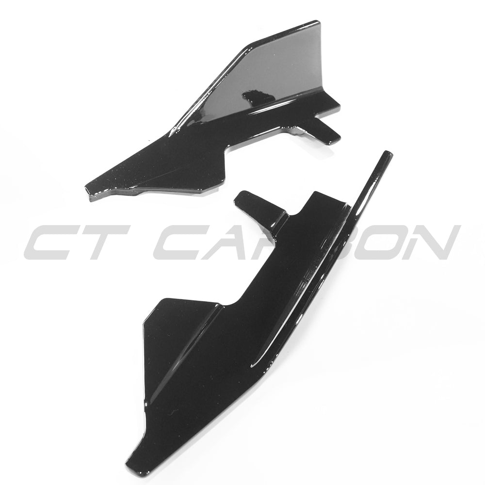 BMW G42 2 SERIES GLOSS BLACK SIDE SKIRTS - MP STYLE-Side Skirts-BLAK BY CT-CT Carbon - High-quality carbon fiber and gloss black aerodynamic parts for premium sports and luxury vehicles.