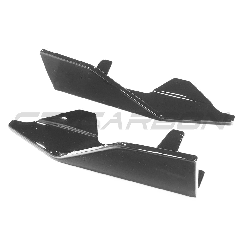 BMW G42 2 SERIES GLOSS BLACK SIDE SKIRTS - MP STYLE-Side Skirts-BLAK BY CT-CT Carbon - High-quality carbon fiber and gloss black aerodynamic parts for premium sports and luxury vehicles.