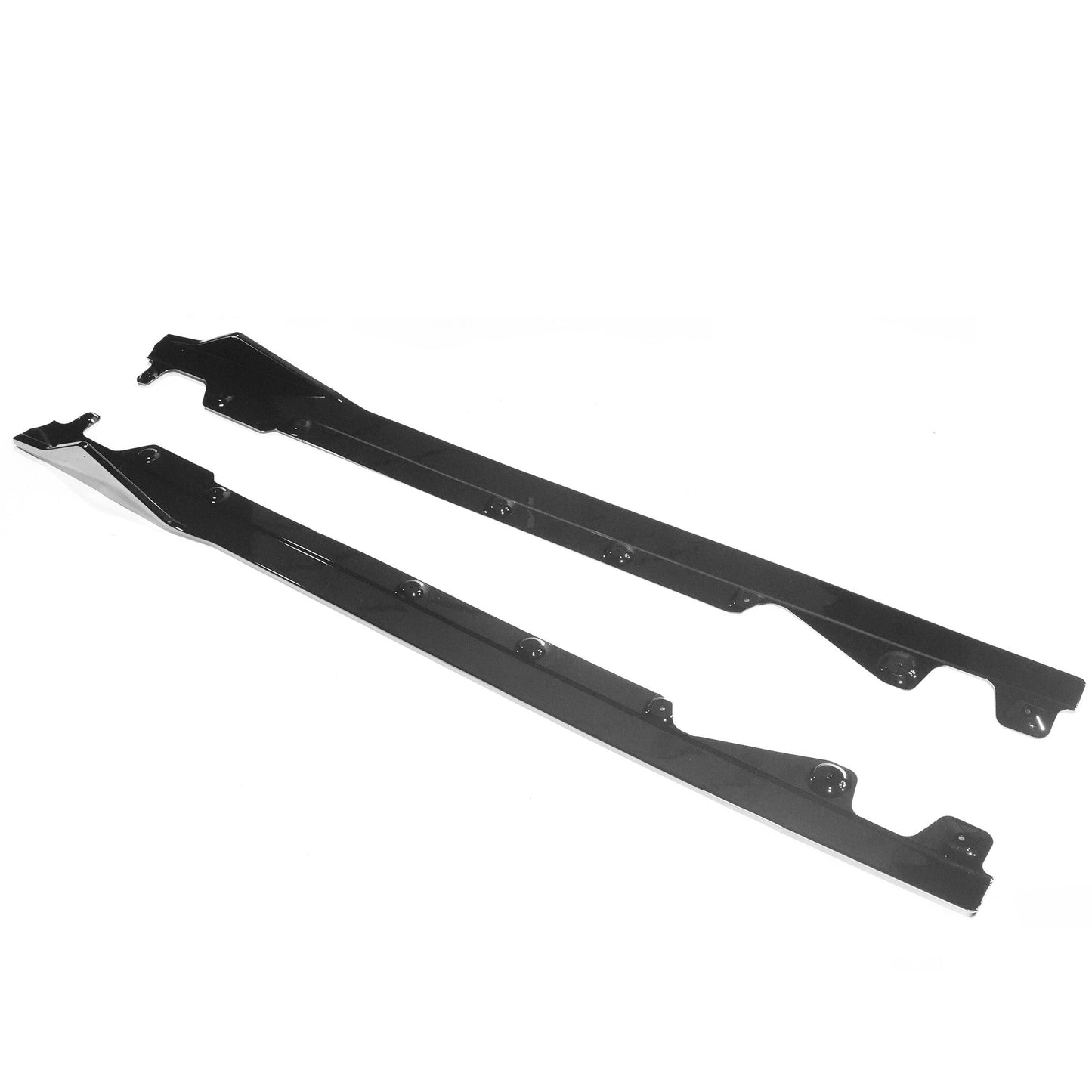 BMW G42 2 SERIES GLOSS BLACK SIDE SKIRTS-Side Skirts-BLAK BY CT-CT Carbon - High-quality carbon fiber and gloss black aerodynamic parts for premium sports and luxury vehicles.