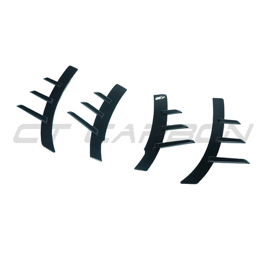 BMW G42 2 SERIES GLOSS BLACK SIDE TRIMS - FRONT AND BACK-Accessories-BLAK BY CT-CT Carbon - High-quality carbon fiber and gloss black aerodynamic parts for premium sports and luxury vehicles.