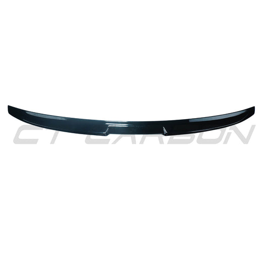 BMW G60 & i5 5 SERIES 2023+ GLOSS BLACK SPOILER - V1-Spoiler-BLAK BY CT-CT Carbon - High-quality carbon fiber and gloss black aerodynamic parts for premium sports and luxury vehicles.