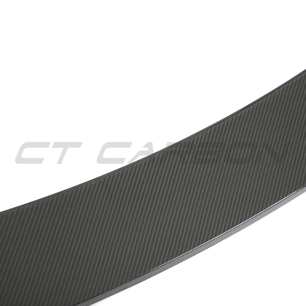 BMW G80 M3 & G20 3 SERIES CARBON FIBRE SPOILER - CT DESIGN V2-Spoiler-CT CARBON-CT Carbon - High-quality carbon fiber and gloss black aerodynamic parts for premium sports and luxury vehicles.