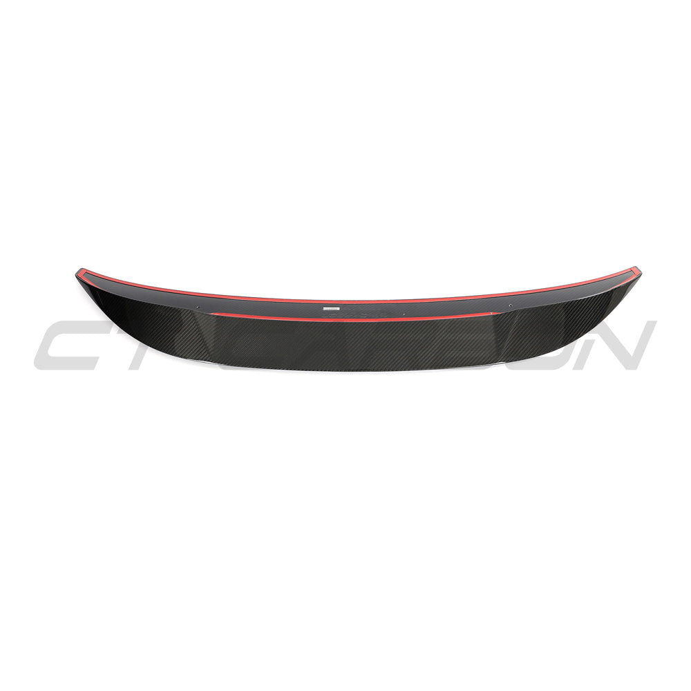 BMW G80 M3 & G20 3 SERIES CARBON FIBRE SPOILER - CT DESIGN V2-Spoiler-CT CARBON-CT Carbon - High-quality carbon fiber and gloss black aerodynamic parts for premium sports and luxury vehicles.