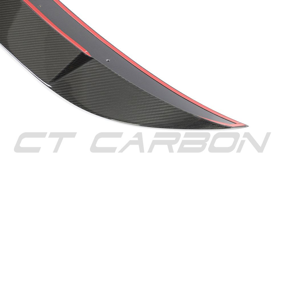 BMW G80 M3 & G20 3 SERIES CARBON FIBRE SPOILER - CT DESIGN V2-Spoiler-CT CARBON-CT Carbon - High-quality carbon fiber and gloss black aerodynamic parts for premium sports and luxury vehicles.