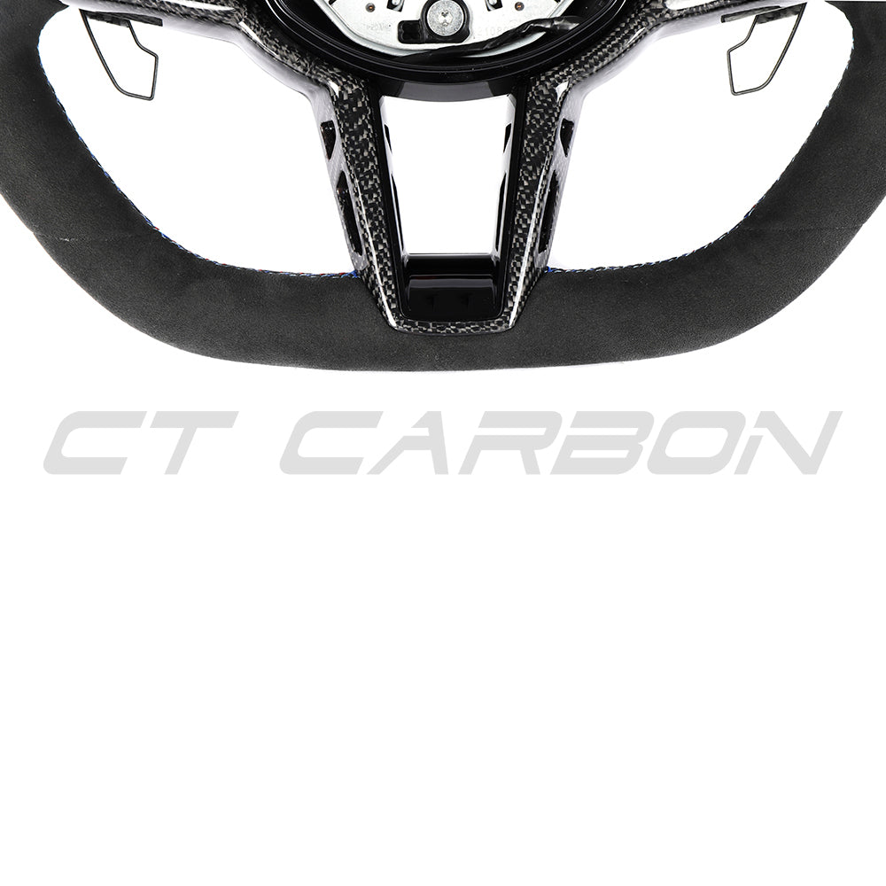 BMW GXX LCI ALCANTARA FLAT BOTTOM CUSTOM STEERING WHEEL