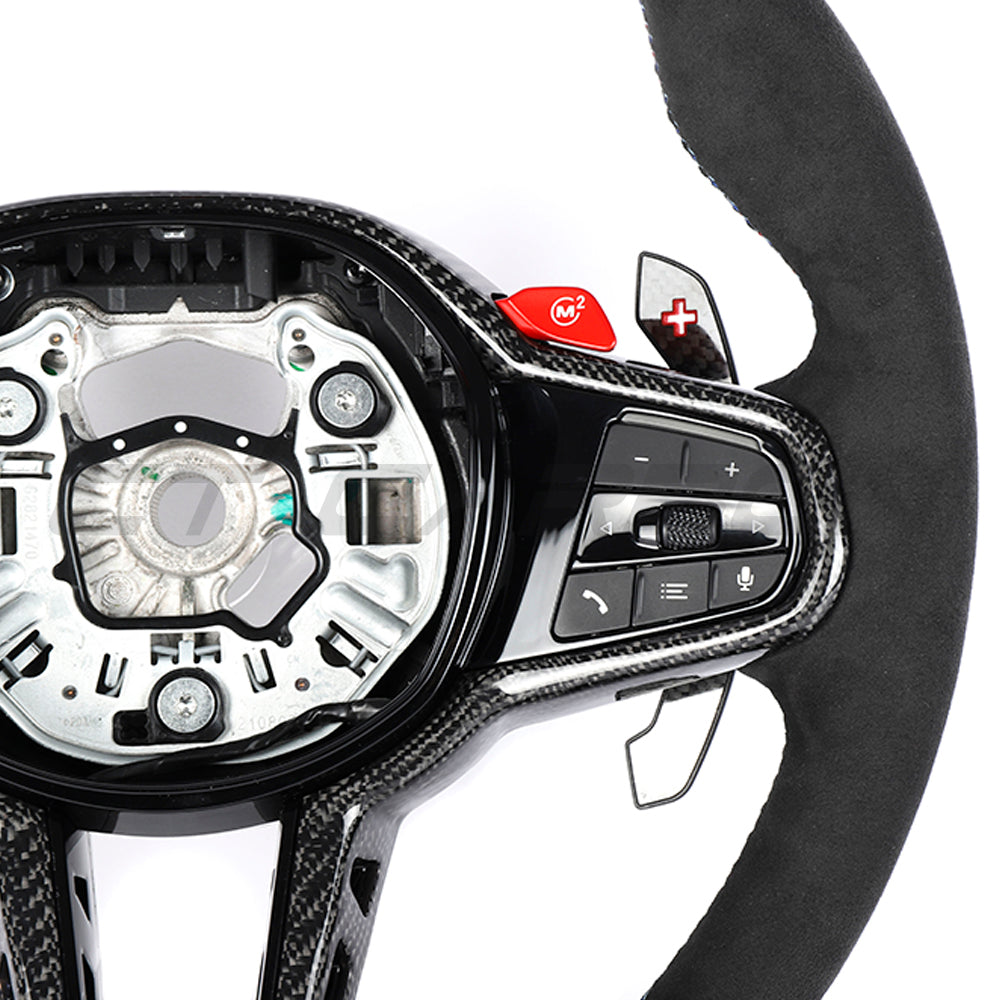 BMW GXX LCI ALCANTARA FLAT BOTTOM CUSTOM STEERING WHEEL