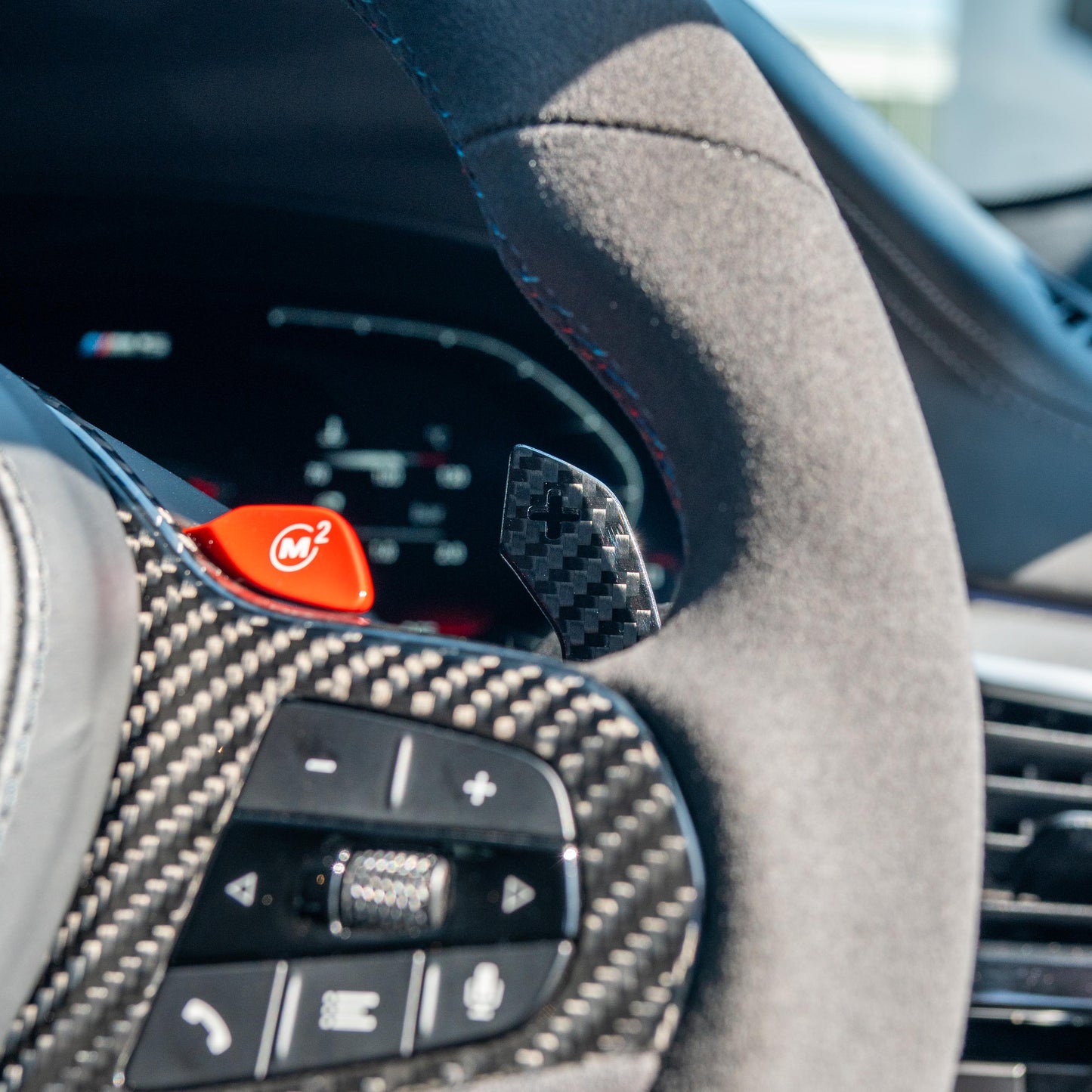 BMW Gxx CARBON FIBRE MAGNETIC SHIFTER PADDLES-Accessories-CT CARBON-CT Carbon - High-quality carbon fiber and gloss black aerodynamic parts for premium sports and luxury vehicles.