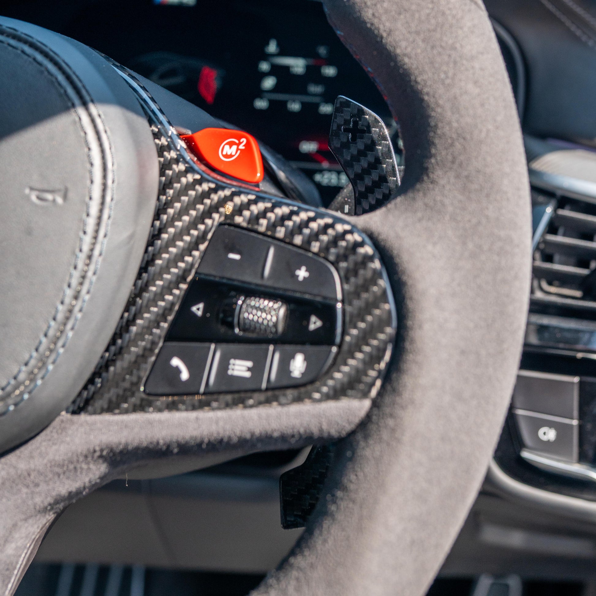 BMW Gxx CARBON FIBRE MAGNETIC SHIFTER PADDLES-Accessories-CT CARBON-CT Carbon - High-quality carbon fiber and gloss black aerodynamic parts for premium sports and luxury vehicles.