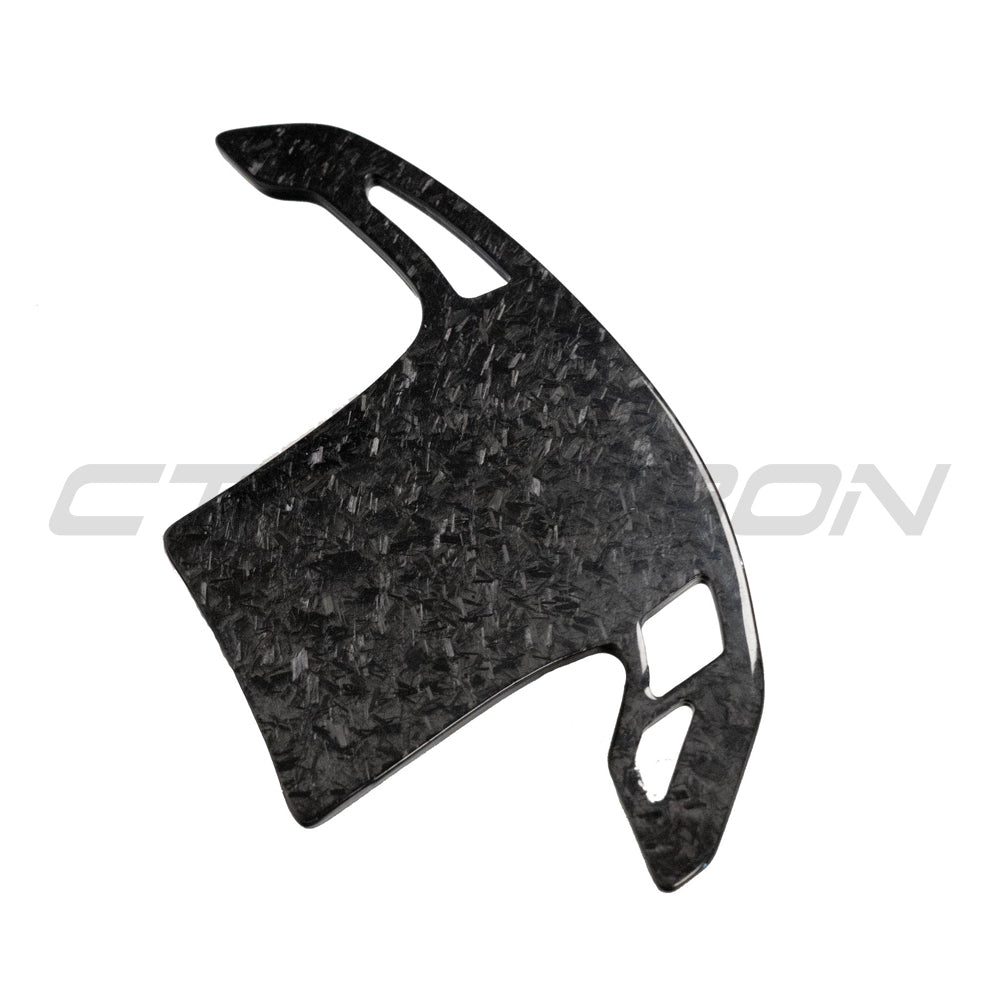 BMW Gxx FORGED CARBON FIBRE SHIFTER PADDLES-Accessories-CT CARBON-CT Carbon - High-quality carbon fiber and gloss black aerodynamic parts for premium sports and luxury vehicles.