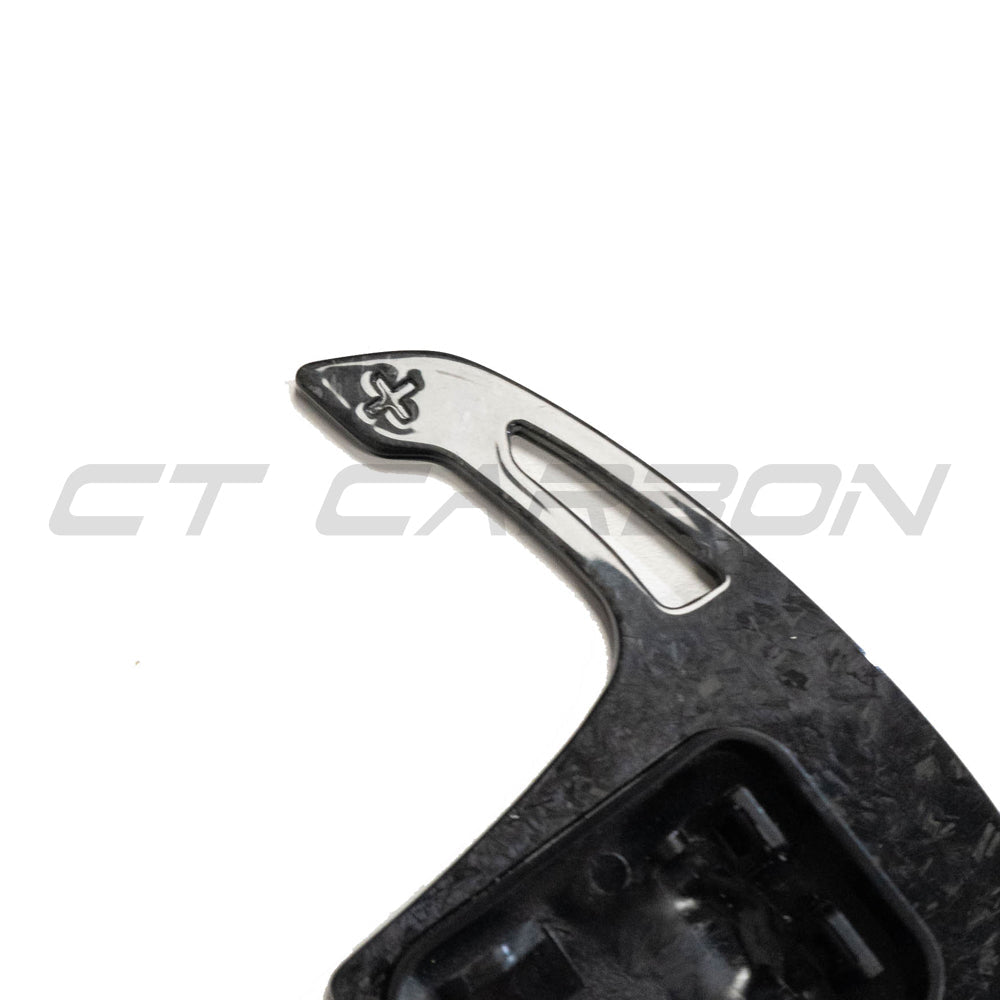 BMW Gxx FORGED CARBON FIBRE SHIFTER PADDLES-Accessories-CT CARBON-CT Carbon - High-quality carbon fiber and gloss black aerodynamic parts for premium sports and luxury vehicles.
