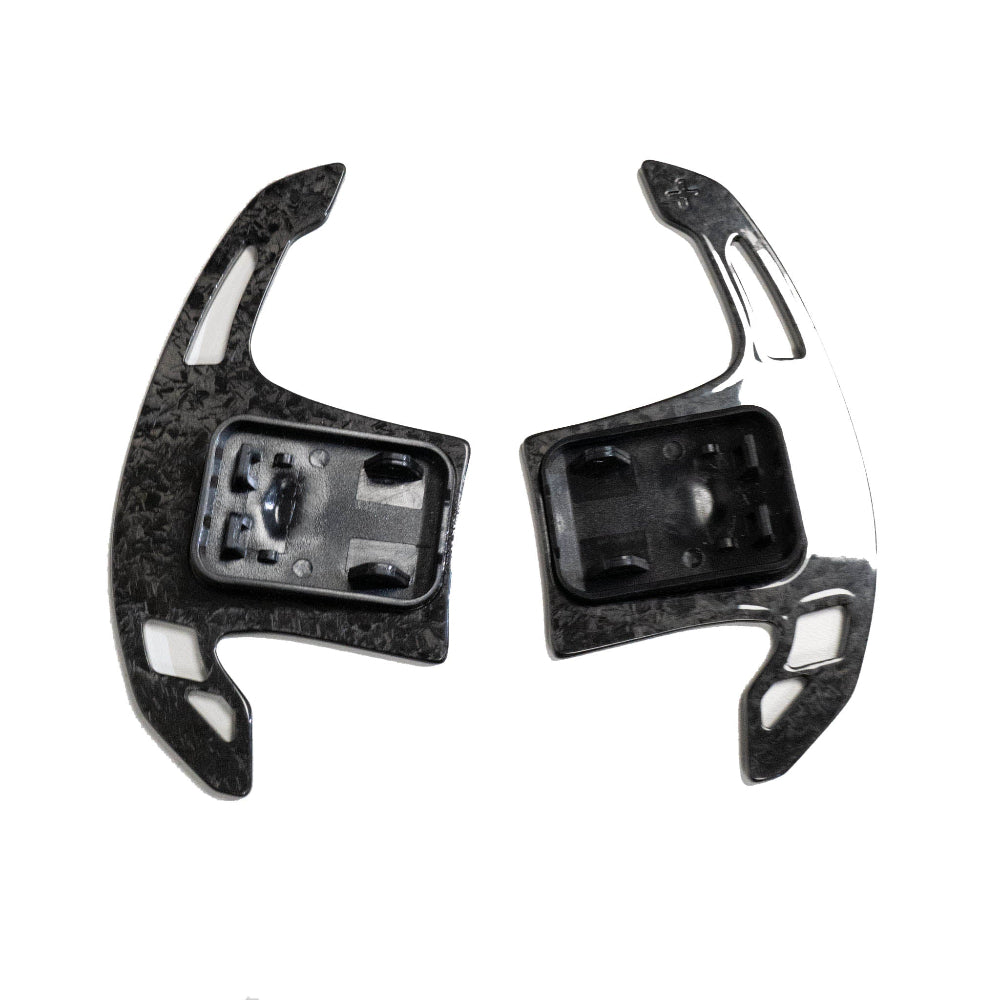 BMW Gxx FORGED CARBON FIBRE SHIFTER PADDLES-Accessories-CT CARBON-CT Carbon - High-quality carbon fiber and gloss black aerodynamic parts for premium sports and luxury vehicles.