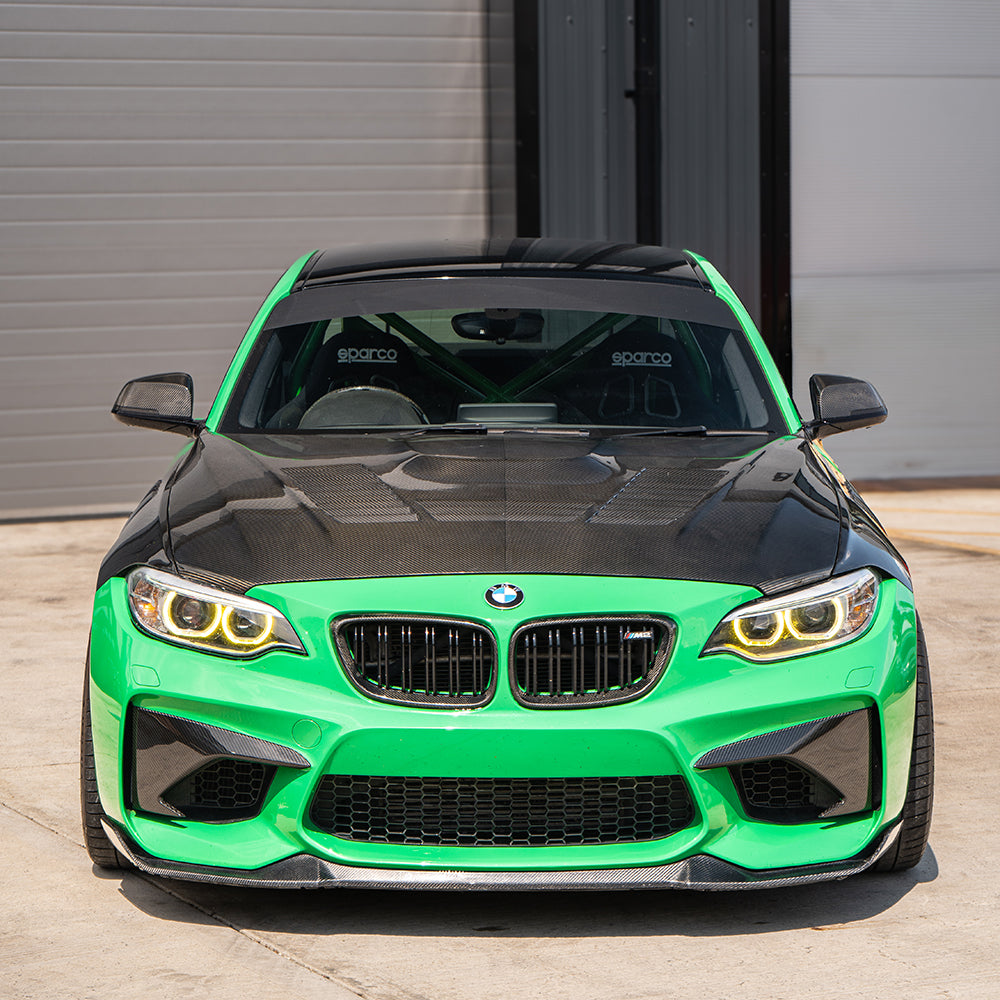 BMW M2 F87 N55 (OG) CARBON FIBRE FRONT BUMPER CORNERS
