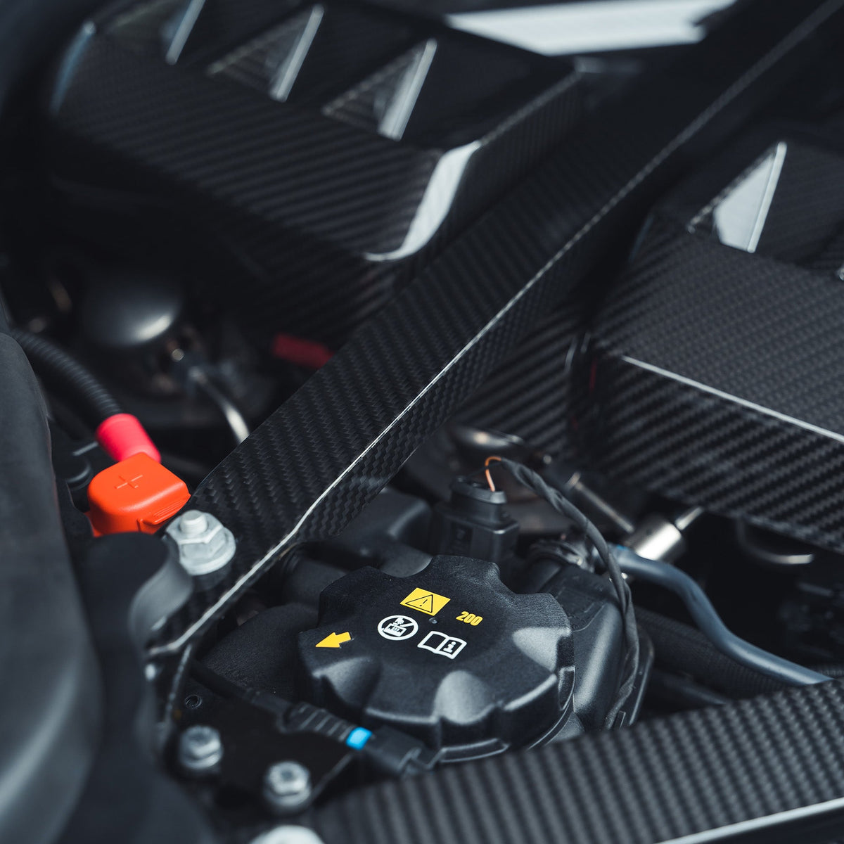 BMW M2 M3 & M4 G87/G80/G81/G82/G83 CARBON FIBRE ENGINE STRUT BRACE-Accessories-CT CARBON-CT Carbon - High-quality carbon fiber and gloss black aerodynamic parts for premium sports and luxury vehicles.