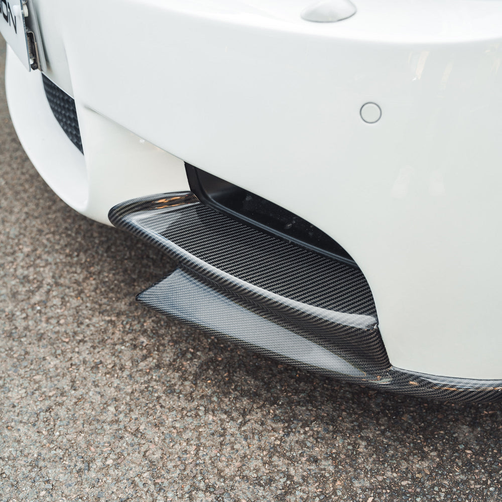 BMW M3 E92/E90 CARBON FRONT CANARD SPLITTERS - MP STYLE