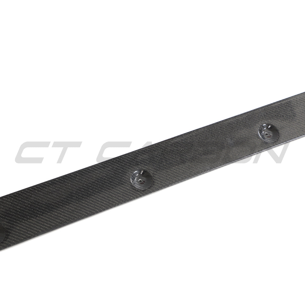 BMW M3 G80/G81 CARBON FIBRE SIDE SKIRT EXTENSIONS-Side Skirts-CT CARBON-CT Carbon - High-quality carbon fiber and gloss black aerodynamic parts for premium sports and luxury vehicles.