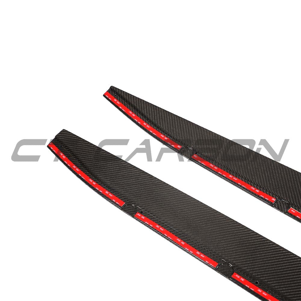 BMW M3 G80/G81 CARBON FIBRE SIDE SKIRT EXTENSIONS - V3 - CT DESIGN