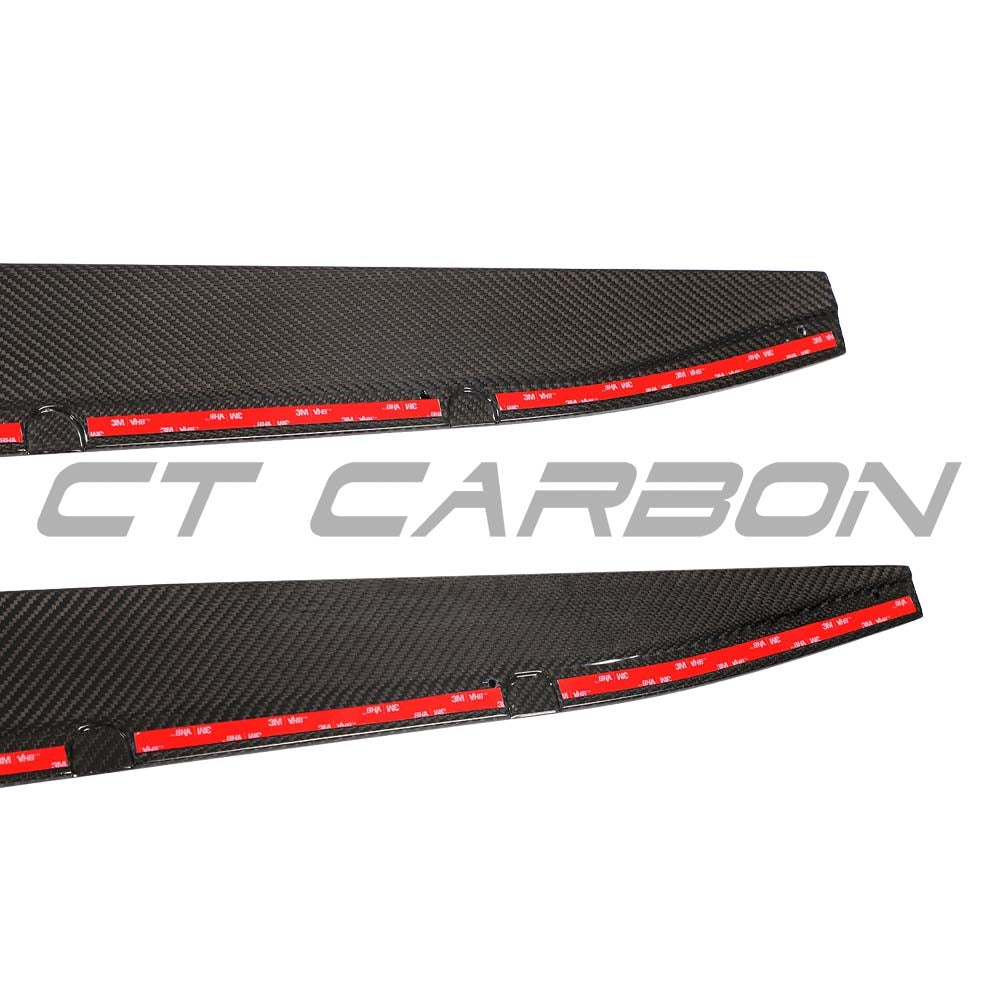 BMW M3 G80/G81 CARBON FIBRE SIDE SKIRT EXTENSIONS - V3 - CT DESIGN