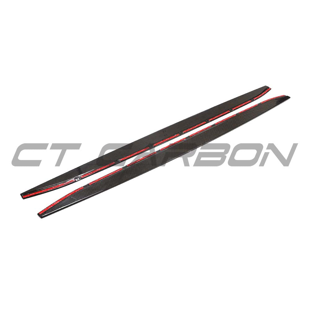 BMW M3 G80/G81 CARBON FIBRE SIDE SKIRT REPLACEMENT & EXTENSION - CT DESIGN