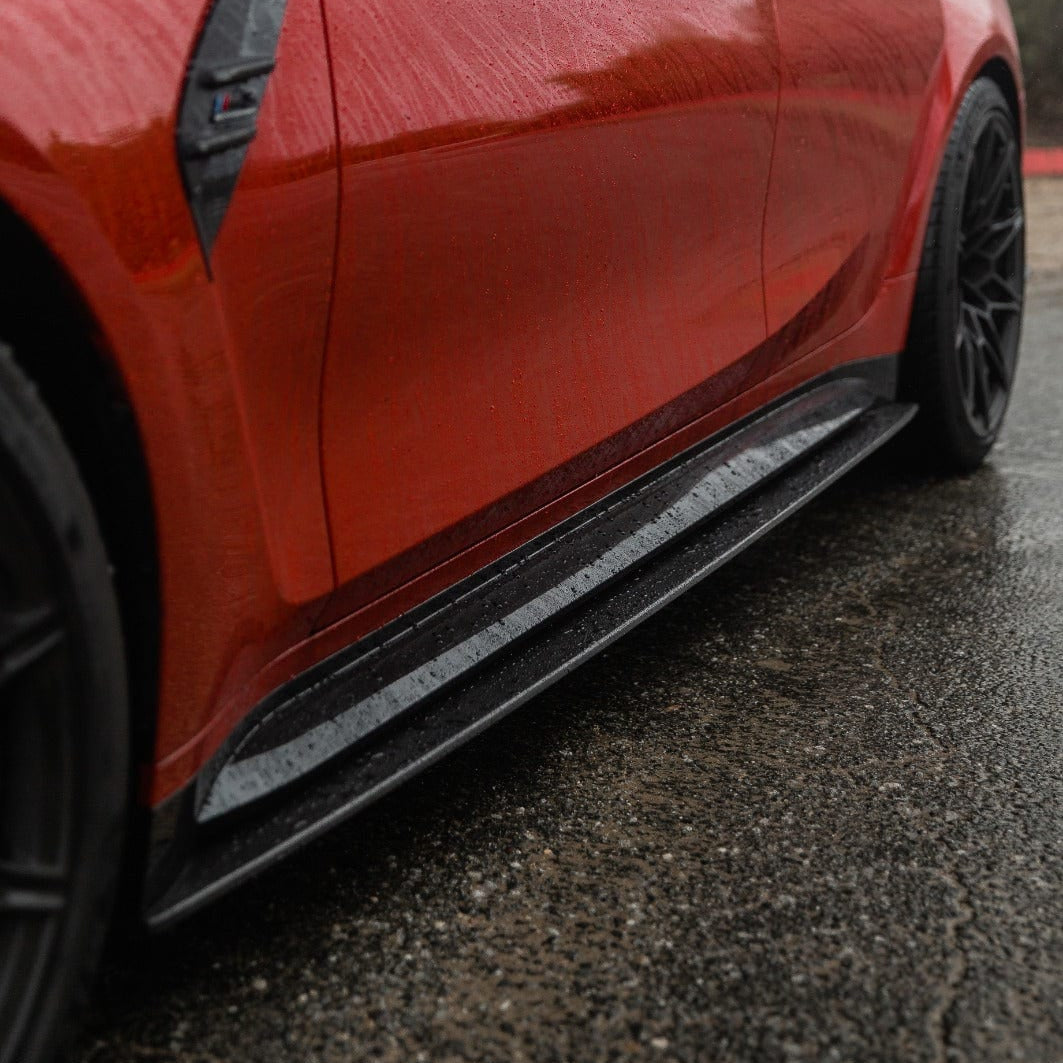 CT CARBON FULL KIT BMW M3 G80/G81 CARBON FIBRE SIDE SKIRT EXTENSIONS - CT DESIGN