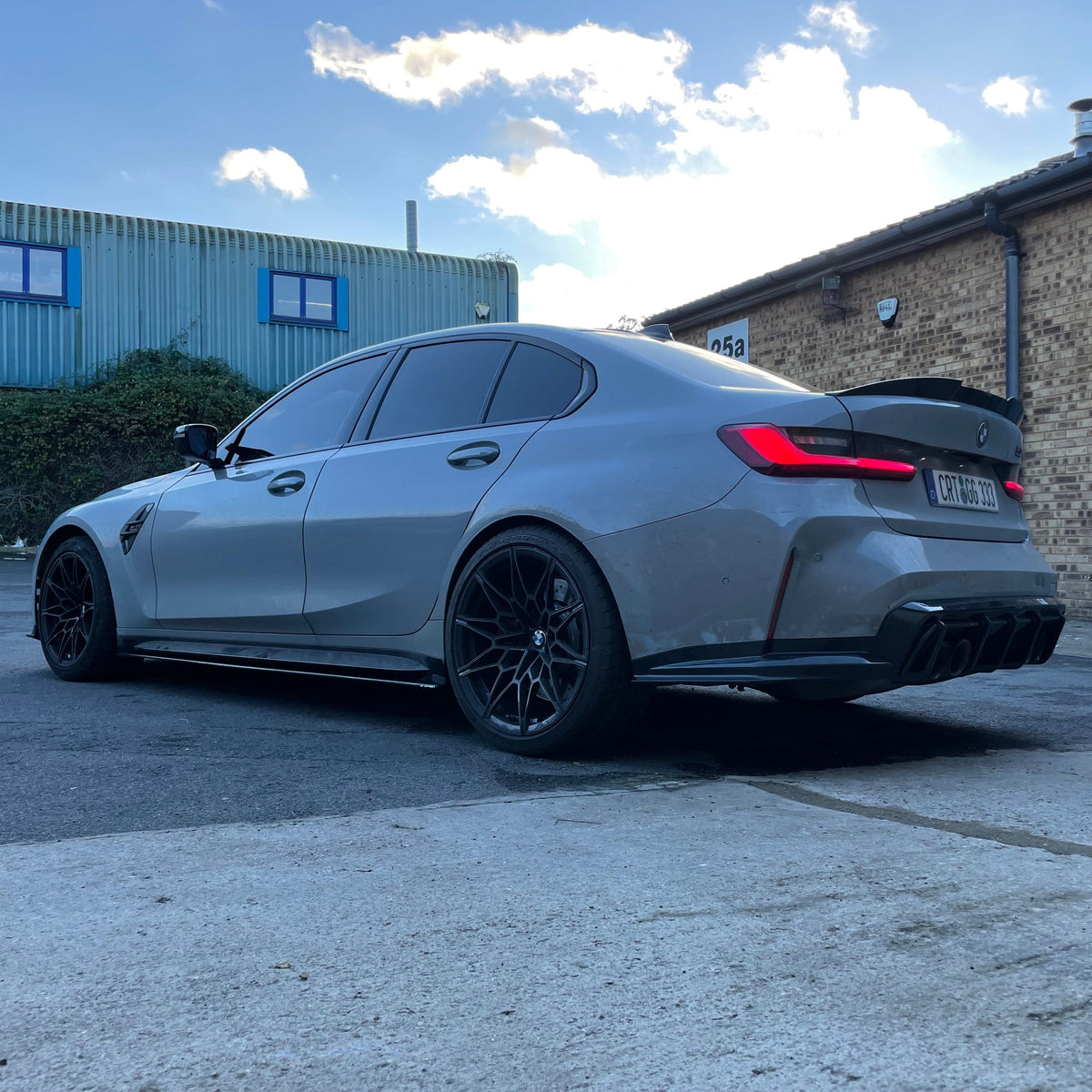 CT CARBON FULL KIT BMW M3 G80/G81 CARBON FIBRE SIDE SKIRT EXTENSIONS - CT DESIGN