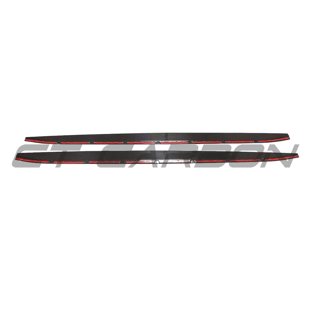 BMW M3 G80/G81 CARBON FIBRE SIDE SKIRT EXTENSIONS - V3 - CT DESIGN