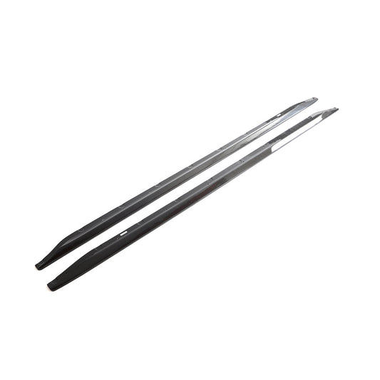 BMW M3 G80/G81 CARBON FIBRE SIDE SKIRT EXTENSIONS-Side Skirts-CT CARBON-CT Carbon - High-quality carbon fiber and gloss black aerodynamic parts for premium sports and luxury vehicles.