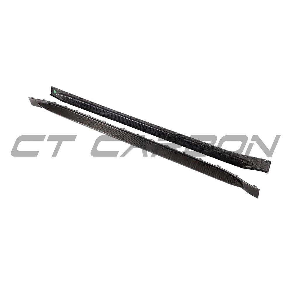 BMW M3 G80/G81 CARBON FIBRE SIDE SKIRT REPLACEMENT & EXTENSION - CT DESIGN
