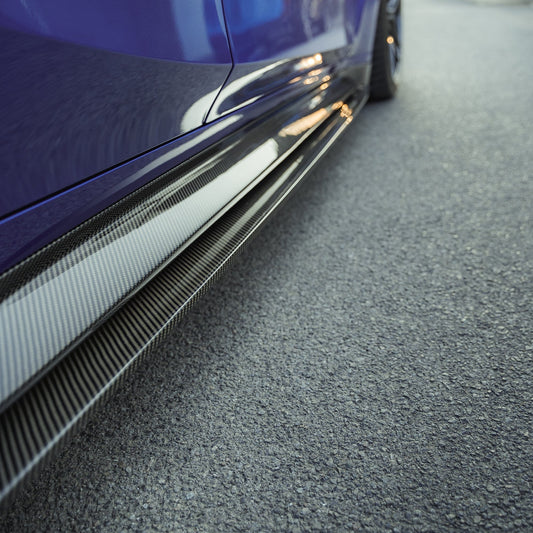 CT CARBON SIDE SKIRTS BMW M3 G80/G81 CARBON FIBRE SIDE SKIRT REPLACEMENT & EXTENSION - CT DESIGN