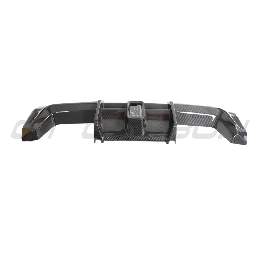 BMW M3/M4 G80/G81/G82/G83 CARBON FIBRE DIFFUSER WITH LED - CT DESIGN-Diffuser-CT CARBON-CT Carbon - High-quality carbon fiber and gloss black aerodynamic parts for premium sports and luxury vehicles.