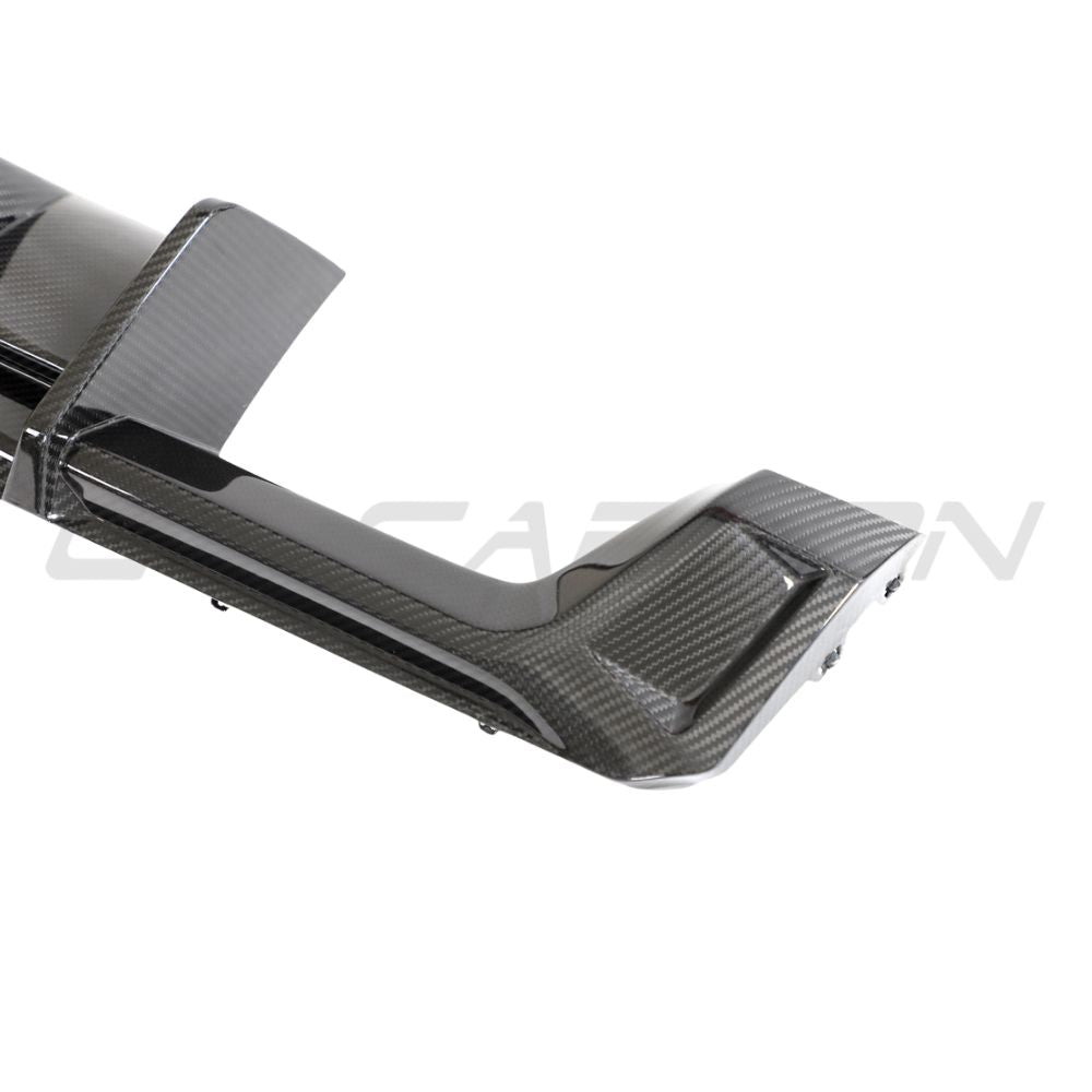 BMW M3/M4 G80/G81/G82/G83 CARBON FIBRE DIFFUSER WITH LED - CT DESIGN-Diffuser-CT CARBON-CT Carbon - High-quality carbon fiber and gloss black aerodynamic parts for premium sports and luxury vehicles.