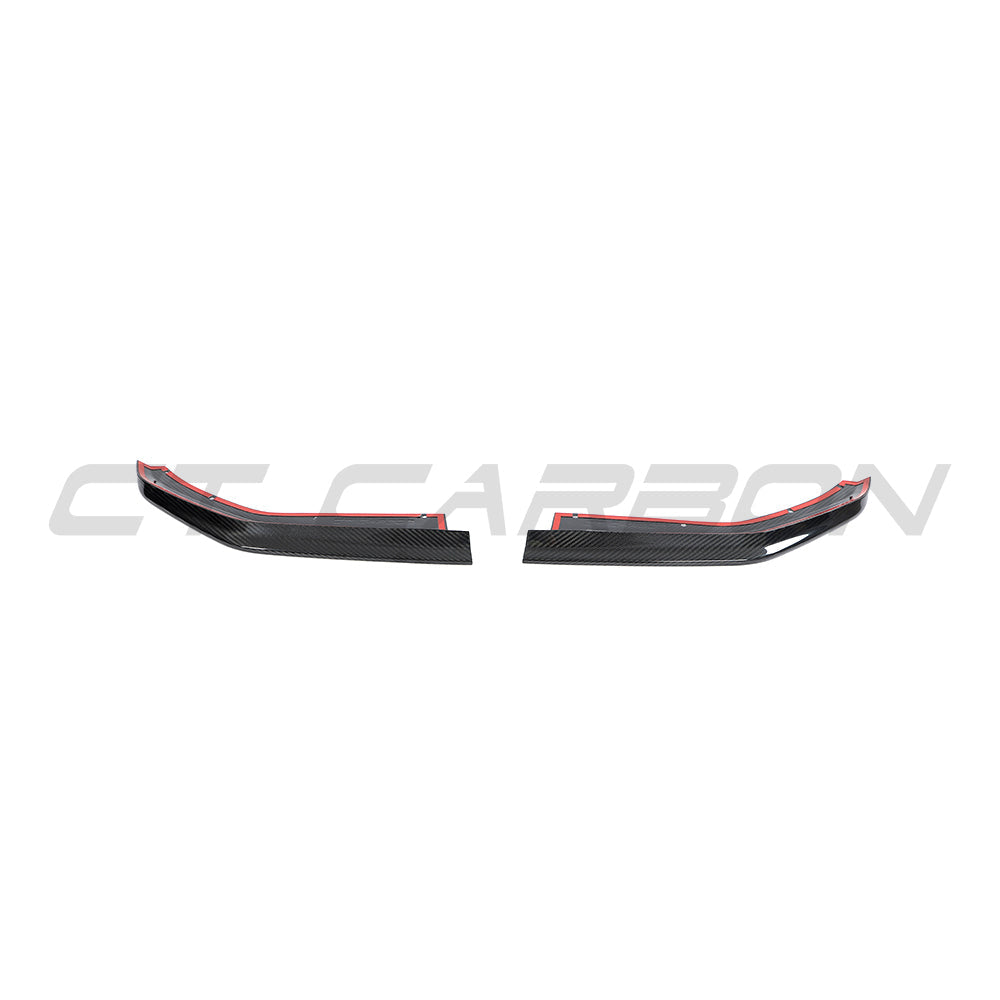 BMW M4 G82/G83 CARBON FIBRE REAR CORNER EXTENSIONS - CT DESIGN-Accessories-CT CARBON-CT Carbon - High-quality carbon fiber and gloss black aerodynamic parts for premium sports and luxury vehicles.