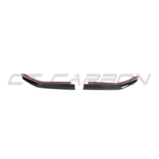 BMW M4 G82/G83 CARBON FIBRE REAR CORNER EXTENSIONS - CT DESIGN-Accessories-CT CARBON-CT Carbon - High-quality carbon fiber and gloss black aerodynamic parts for premium sports and luxury vehicles.