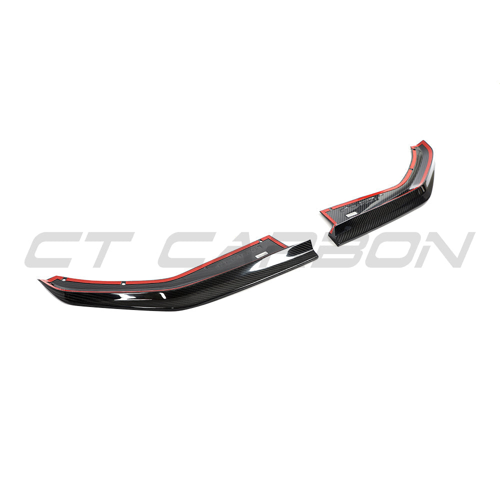 BMW M4 G82/G83 CARBON FIBRE REAR CORNER EXTENSIONS - CT DESIGN-Accessories-CT CARBON-CT Carbon - High-quality carbon fiber and gloss black aerodynamic parts for premium sports and luxury vehicles.