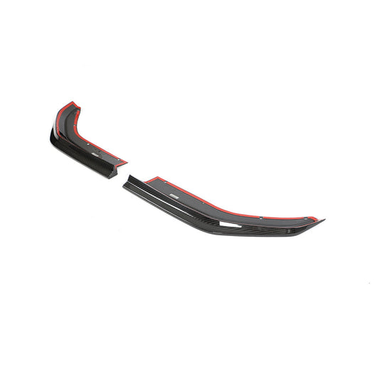 BMW M4 G82/G83 CARBON FIBRE REAR CORNER EXTENSIONS - CT DESIGN-Accessories-CT CARBON-CT Carbon - High-quality carbon fiber and gloss black aerodynamic parts for premium sports and luxury vehicles.