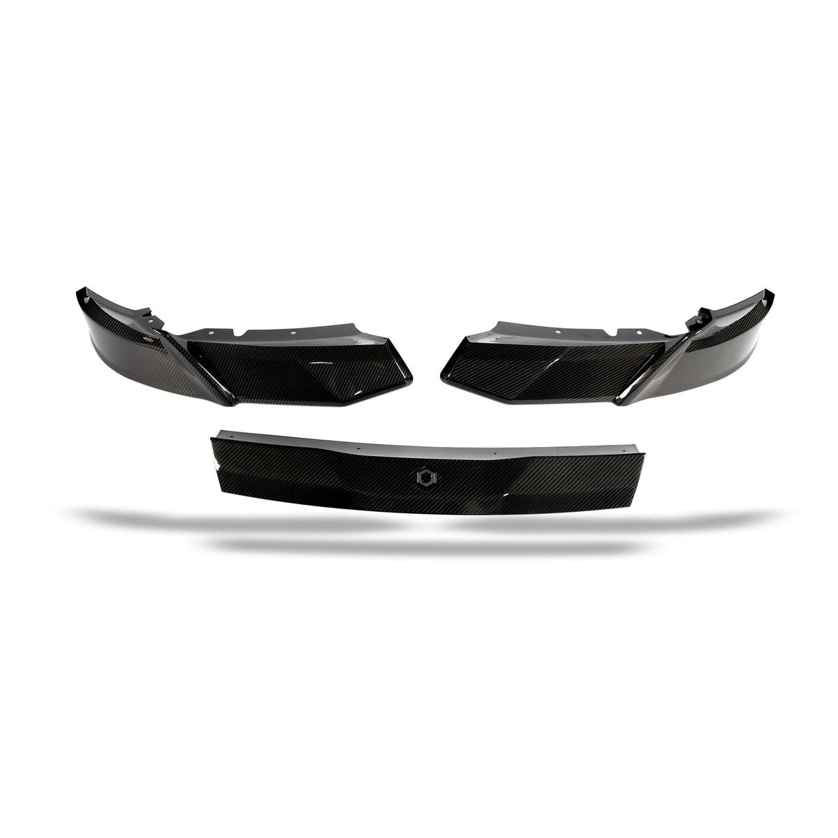 BMW XM G09 RevoZport front lip front three-quarter view