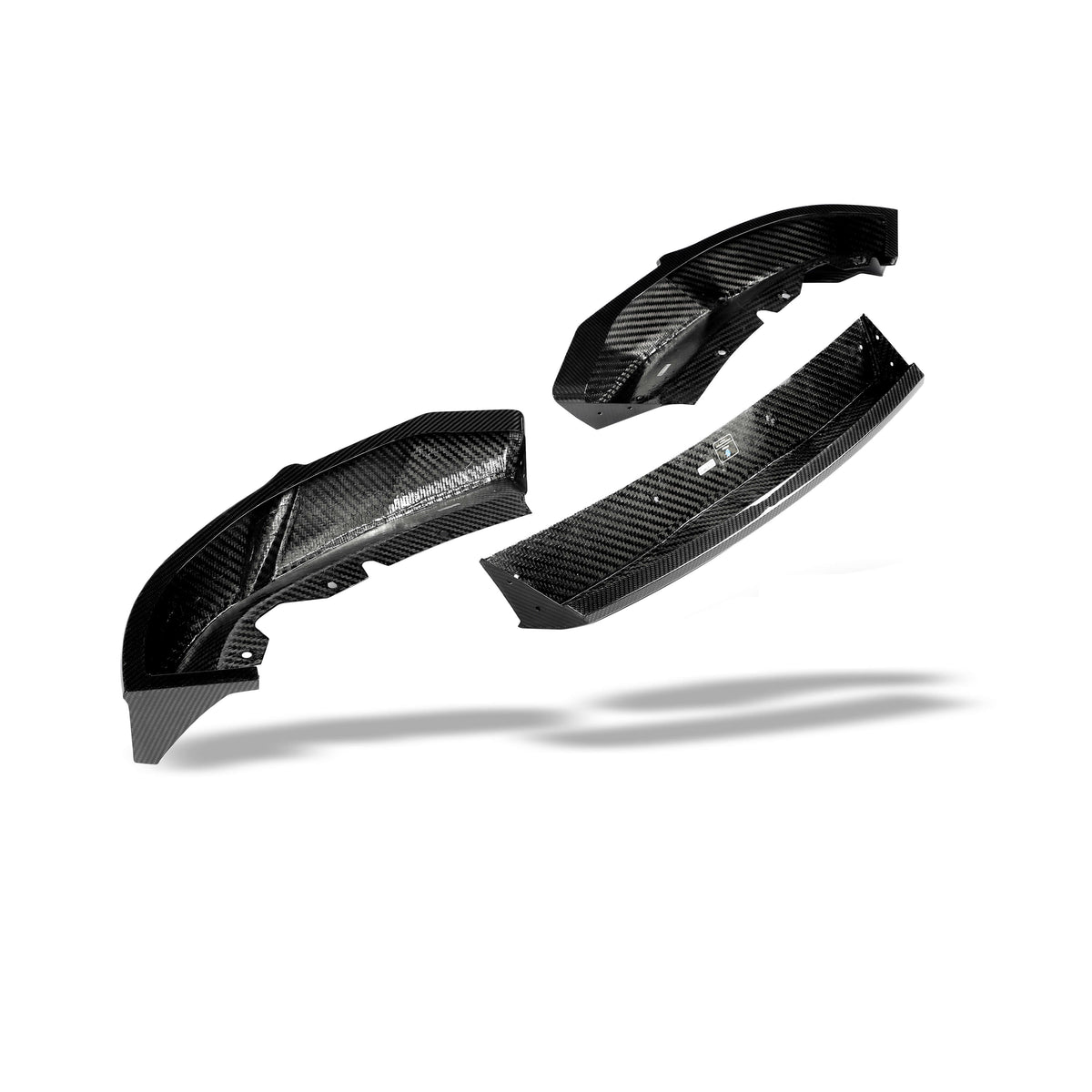 BMW XM G09 carbon front lip and bumper vent trim combination