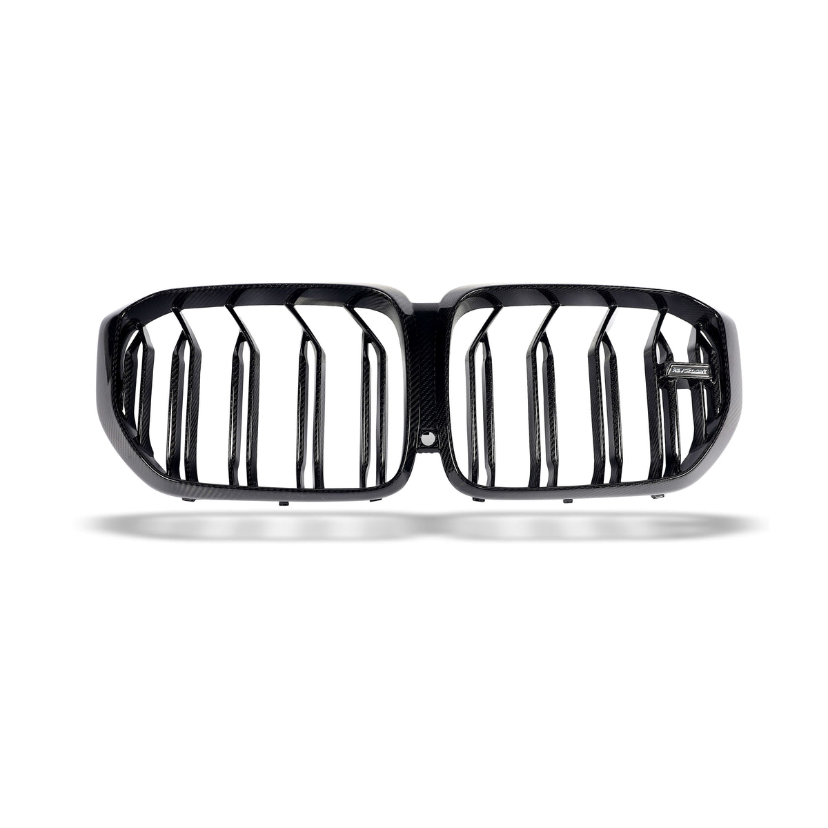 BMW X5M F95 PRE LCI Carbon Fiber Front Grill Revozport White Base Actual Photos