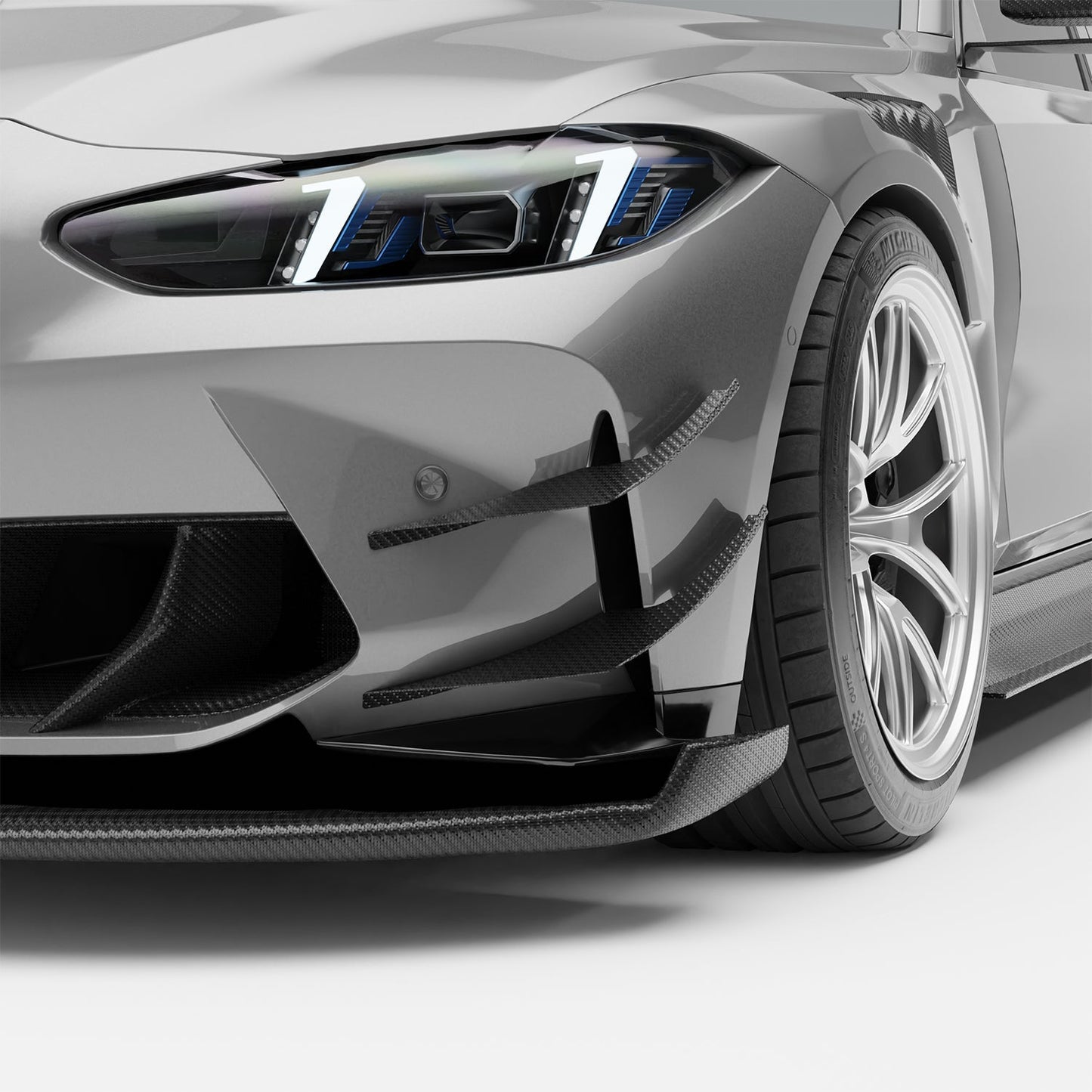 BMW M3 G80 Carbon Fiber Front Bumper Canards