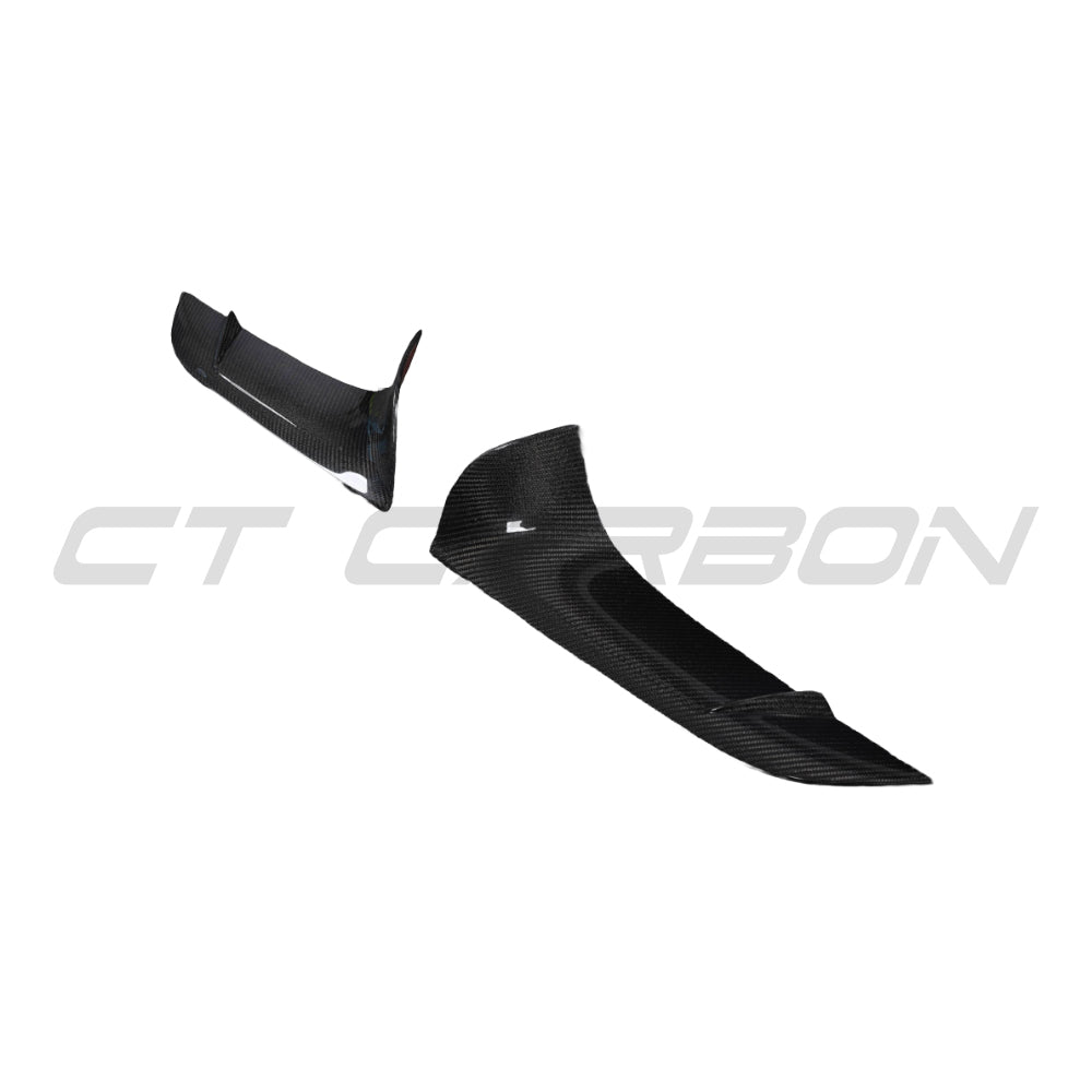 TOYOTA SUPRA 2019+ A90 CARBON FIBRE FRONT BUMPER VENT TRIM - V2