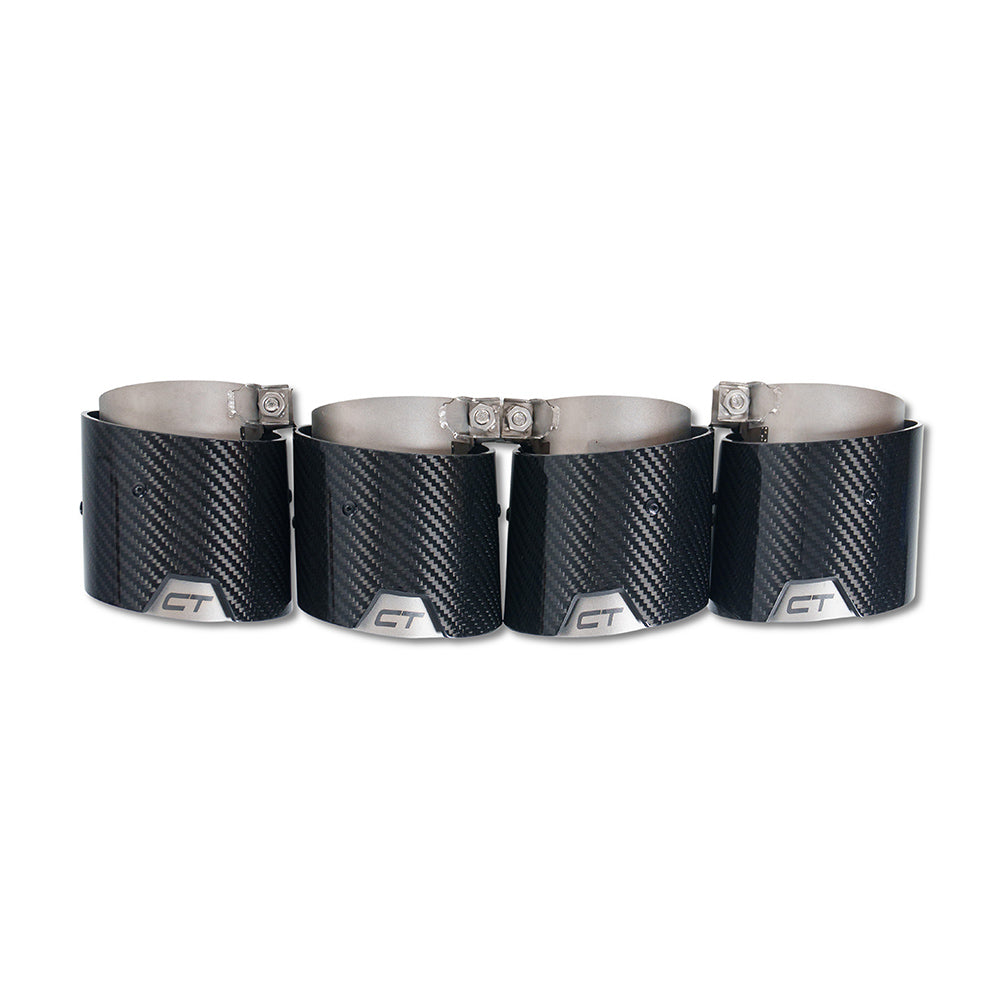 BMW M2, M3, M4 G87/G80/G81/G82/G83 CARBON EXHAUST TIPS - STAINLESS (SET OF 4)