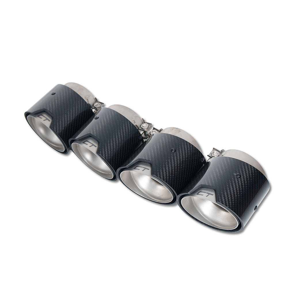 BMW M2, M3, M4 G87/G80/G81/G82/G83 CARBON EXHAUST TIPS - STAINLESS (SET OF 4)