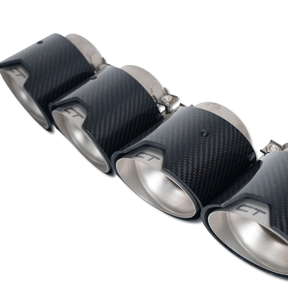 BMW M2, M3, M4 G87/G80/G81/G82/G83 CARBON EXHAUST TIPS - STAINLESS (SET OF 4)