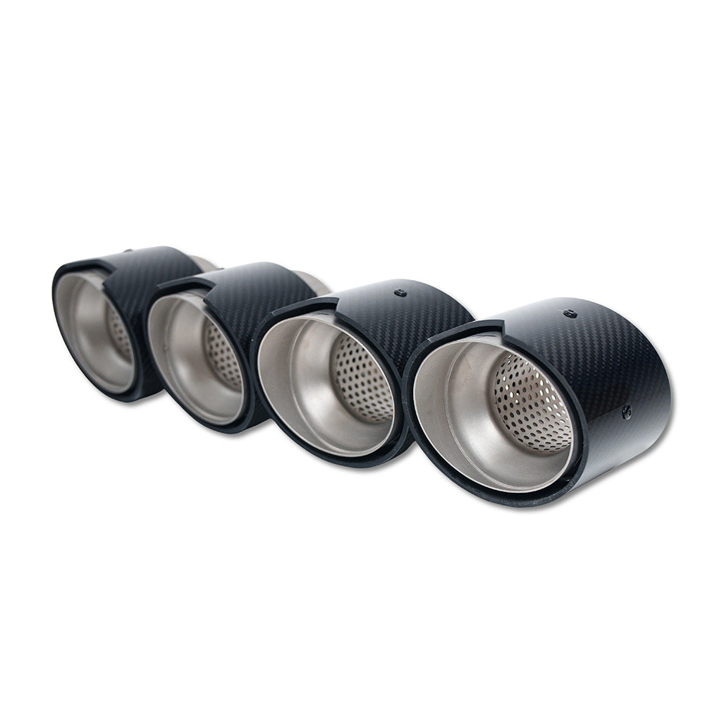 BMW M2, M3, M4 G87/G80/G81/G82/G83 CARBON EXHAUST TIPS - STAINLESS (SET OF 4)