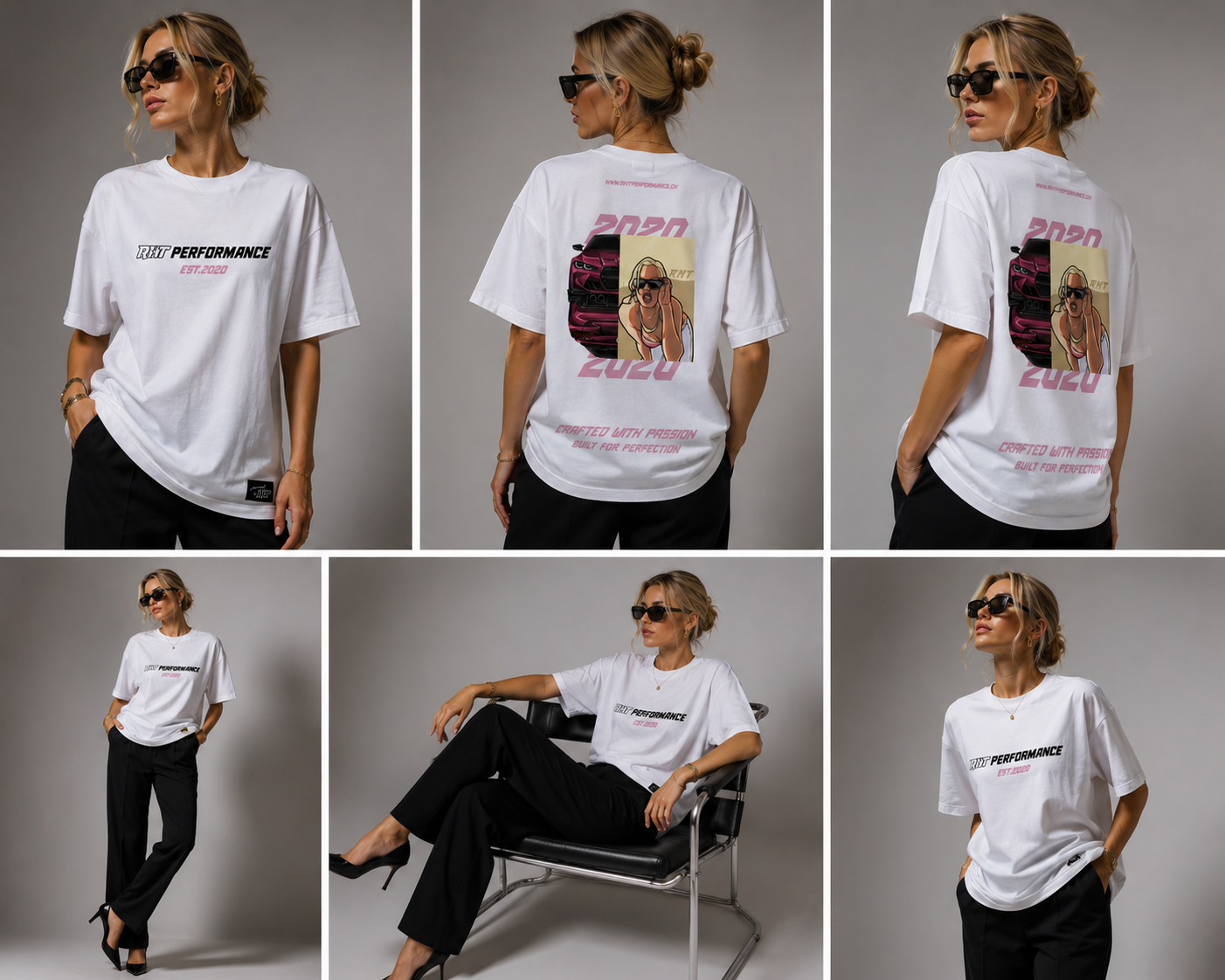 RHT Performance Tee – Premium Oversized Fit - GTA Pink