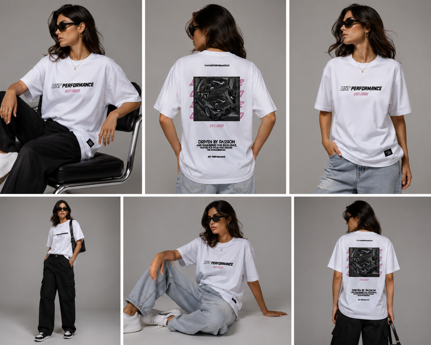 RHT Performance Tee – Premium Oversized Fit - Pink G80