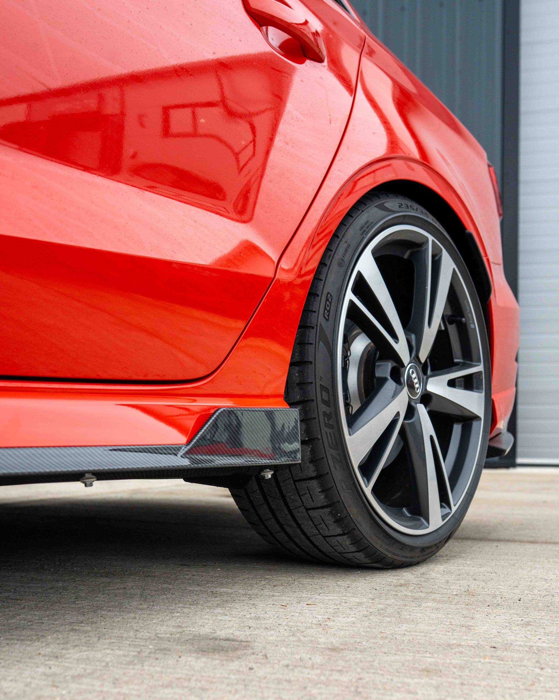 AUDI A3/S3/RS3 8V SALOON CARBON FIBRE SIDE SKIRTS-Side Skirts-CT CARBON-CT Carbon - High-quality carbon fiber and gloss black aerodynamic parts for premium sports and luxury vehicles.