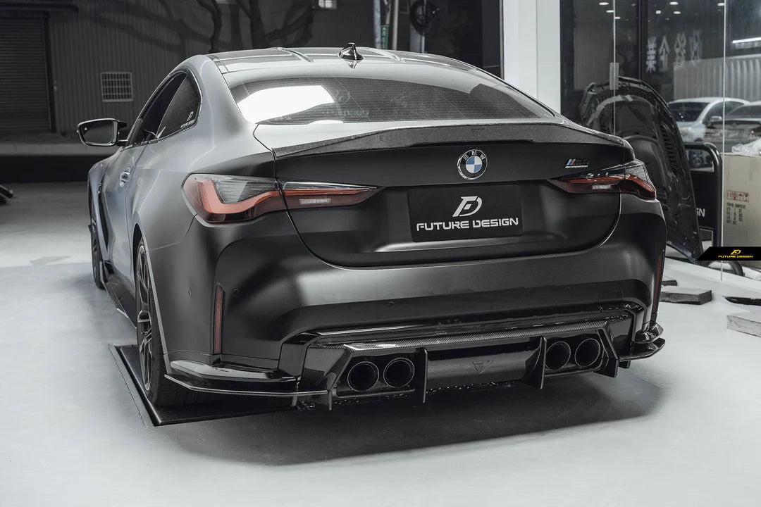 BMW M3/M4 FD RHT Carbon Fiber Rear Diffuser Set